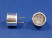 Figure 5: Air transducer in aluminum open housing. Also available in plastic housing. Notice the focusing cone inside?
