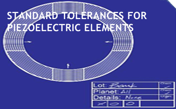 Standard tolerances for piezoelectric elements
